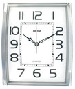 Pendule murale silencieuse &agrave; quartz argent&eacute;e