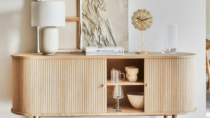 Mini comtoise moderne en bambou sans sonnerie
