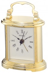 Pendule à poser dorée de style Seiko