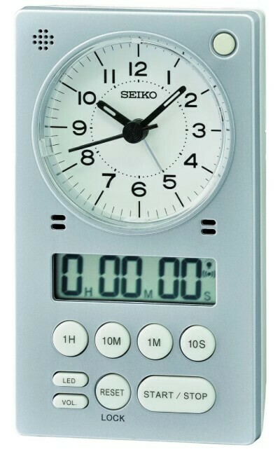 Minuteur de cuisine digital gris avec r&eacute;veil