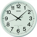 Horloge murale ronde radio pilot&eacute;e blanche Seiko