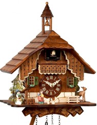 Horloge coucou musical chalet clocheton
