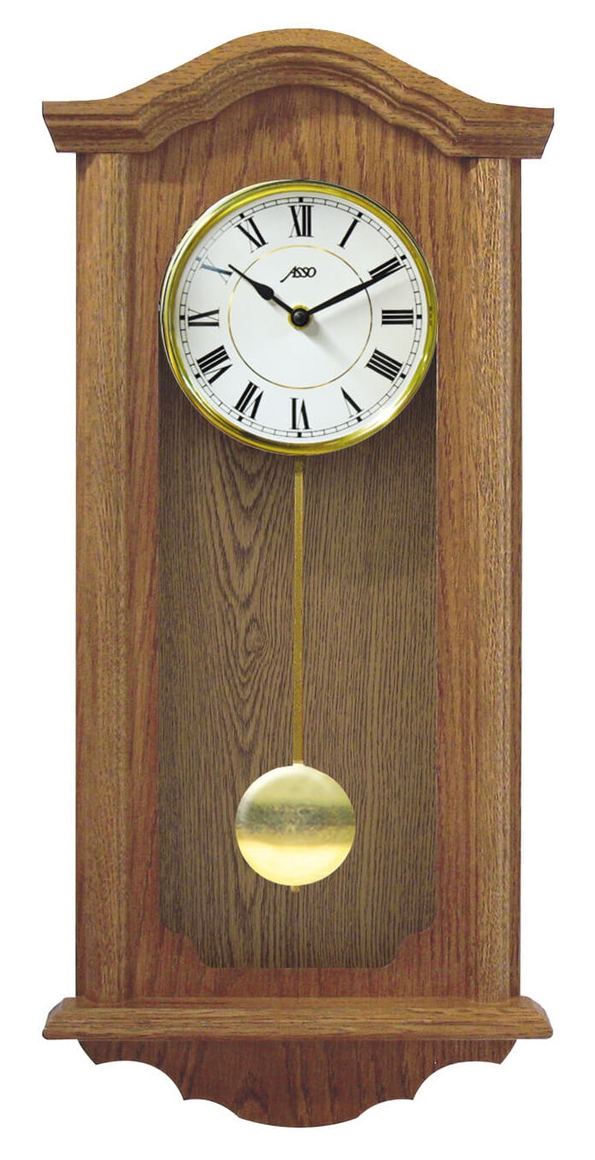 Carillon &agrave; quartz en ch&ecirc;ne chapeau de gendarme