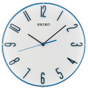 Pendule murale silencieuse bleue Seiko