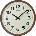 Pendule murale ronde silencieuse marron cadran luminescent