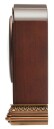 R&eacute;veil de style Seiko en bois d'aulne_cote