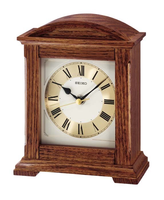 Pendule à poser de style en bois Seiko