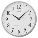 Pendule murale radio-pilot&eacute;e argent&eacute;e Seiko