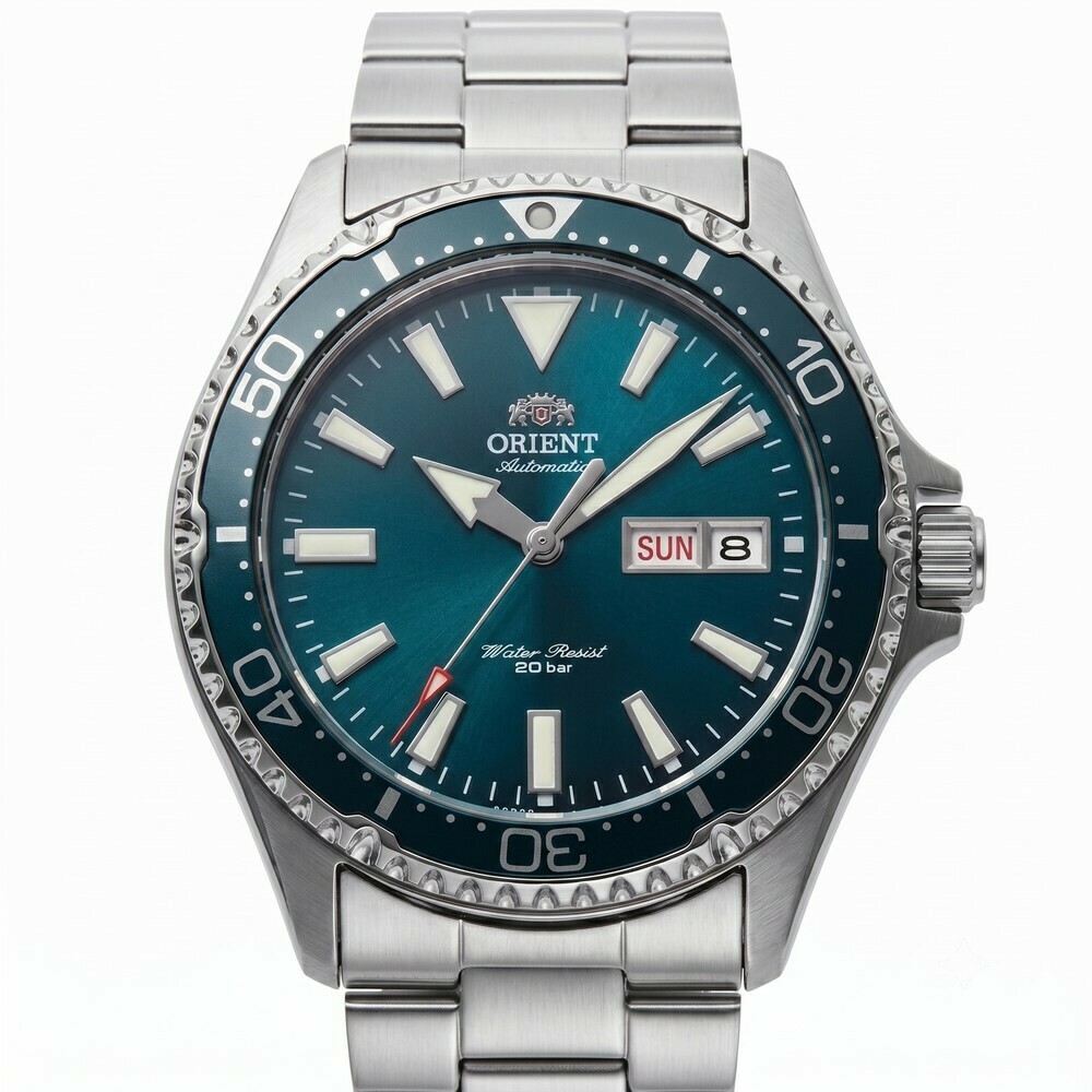 Montre de plong&eacute;e Orient Mako III cadran vert homme RA-AA0004E