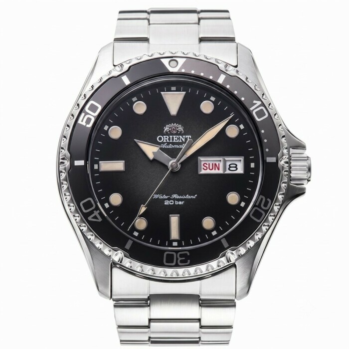 Montre de plong&eacute;e automatique Orient cadran noir homme RA-AA0810L