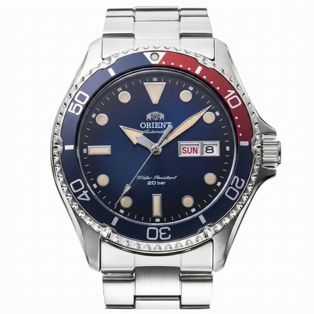 Montre de plong&eacute;e Orient automatique cadran bleu homme RA-AA0812L