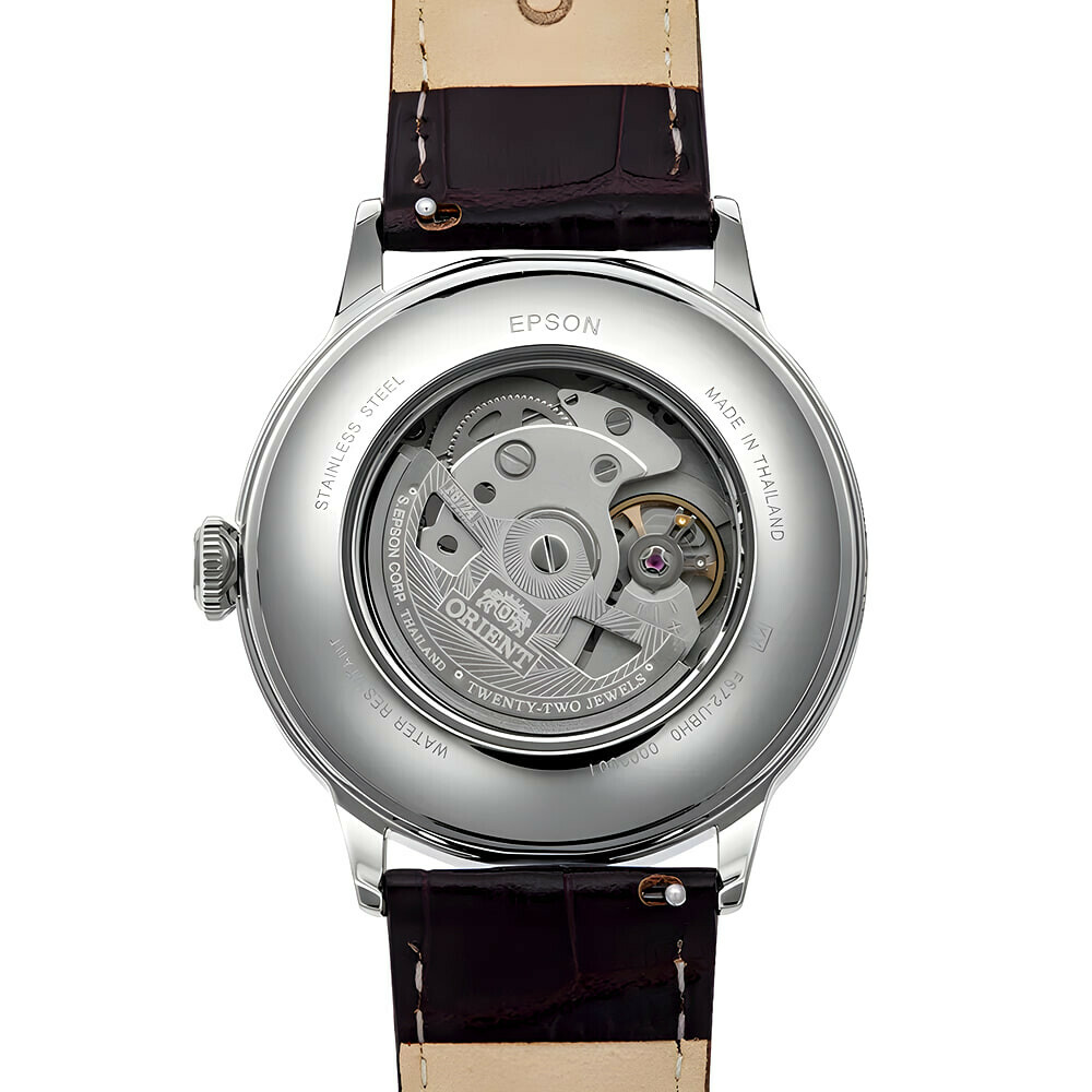 Montre automatique Orient Bambino cadran vert homme RA-AC0023E arriere