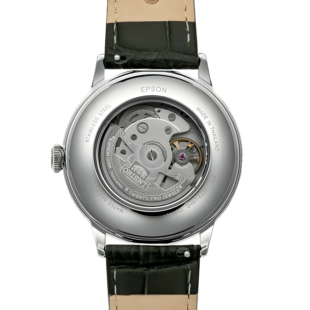 Montre automatique Orient Bambino cadran beige homme RA-AC0025N arriere