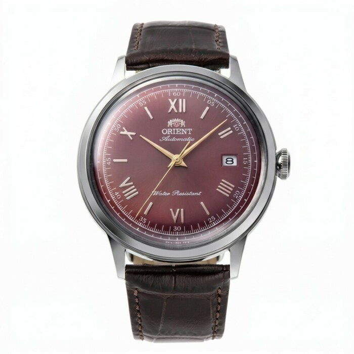 Montre automatique Orient Bambino cadran bordeaux homme RA-AC0026R
