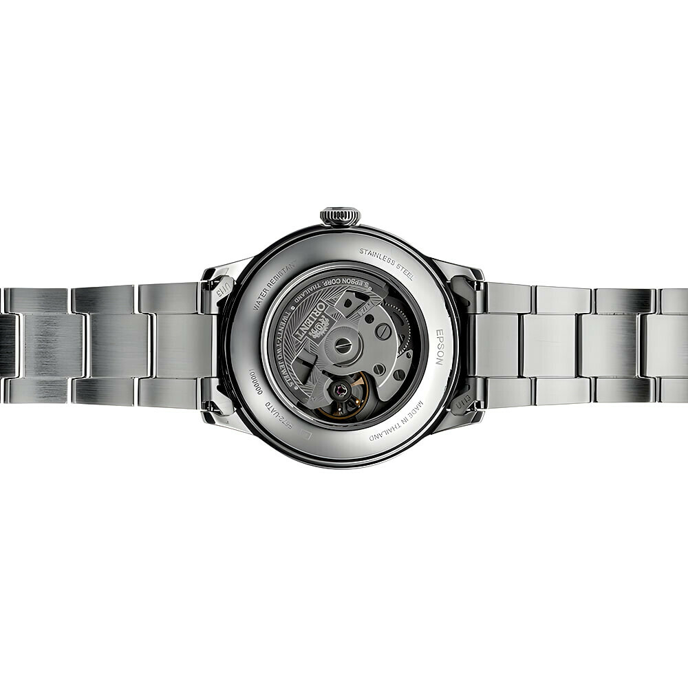 Montre automatique Orient Bambino cadran vert homme RA-AC0M09E arriere