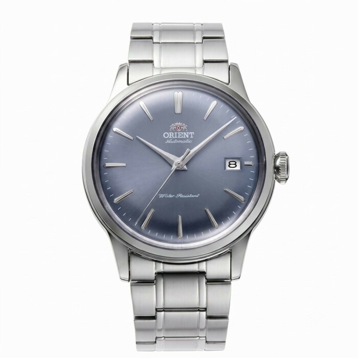 Montre automatique Orient Bambino cadran bleu gris RA-AC0M10L