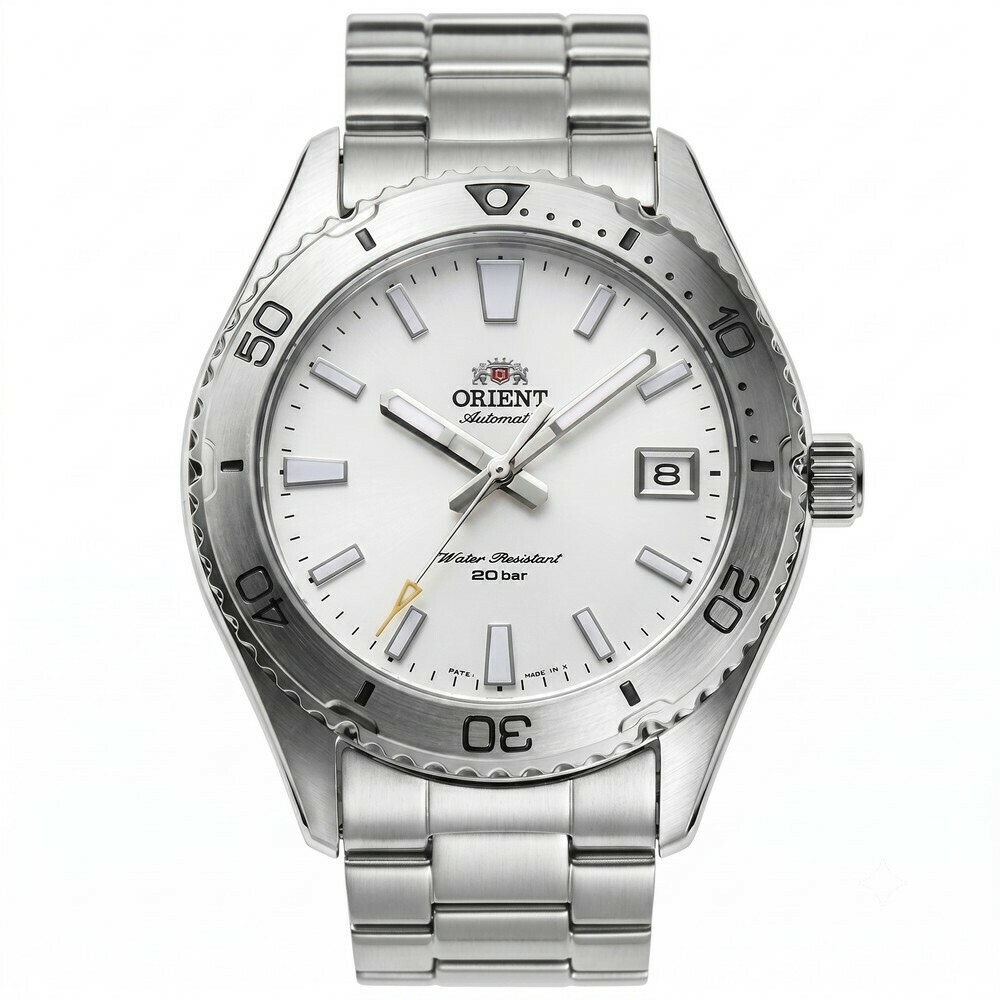 Montre de plong&eacute;e Orient Mako Diver II cadran blanc homme RA-AC0Q03S