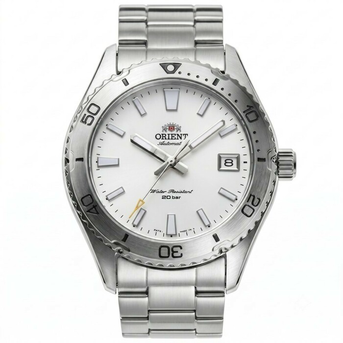 Montre de plong&eacute;e Orient Mako Diver II cadran blanc homme RA-AC0Q03S