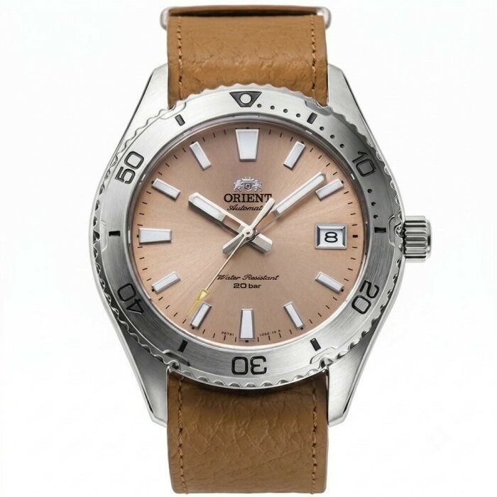 Montre de plong&eacute;e Orient Mako Diver II cadran saumon homme RA-AC0Q05P