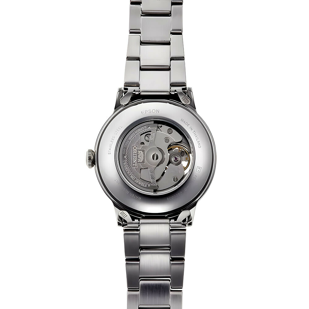 Montre automatique Orient open heart cadran vert homme RA-AG0026E arriere