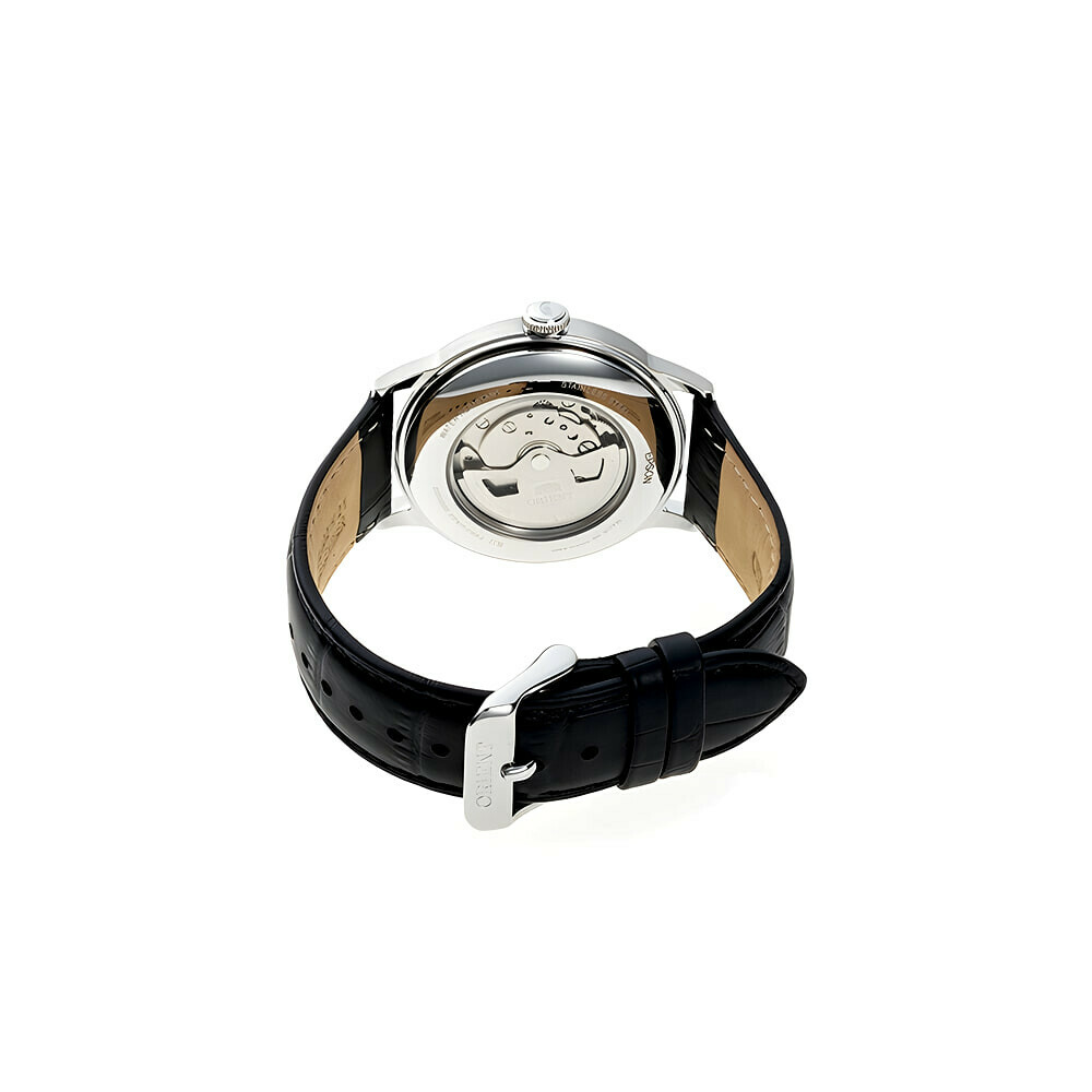 Montre automatique Orient Bambino cadran blanc homme RA-AK0701S tranche arriere
