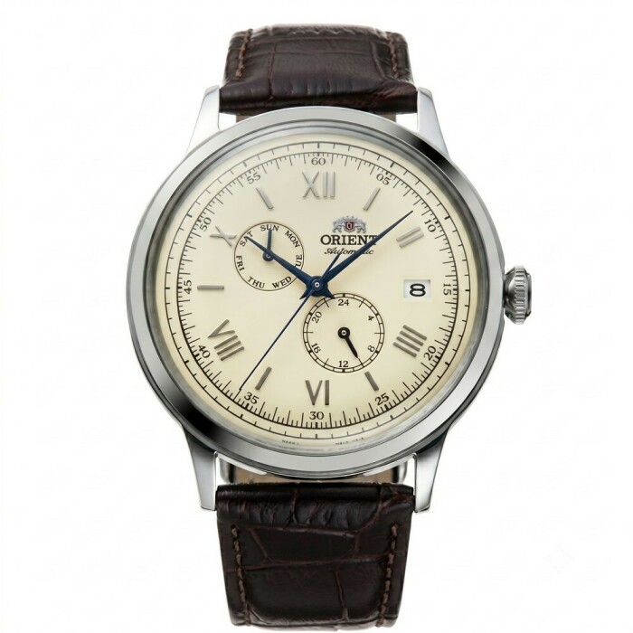 Montre automatique Orient Bambino cadran cr&egrave;me homme RA-AK0702Y