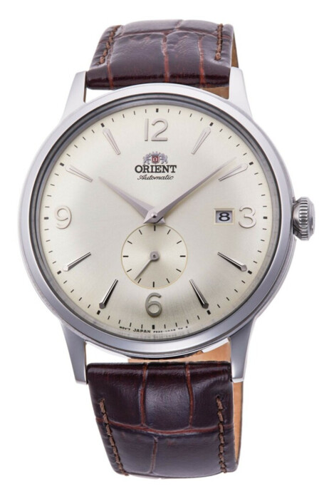 Montre automatique boitier argenté pour homme avec date