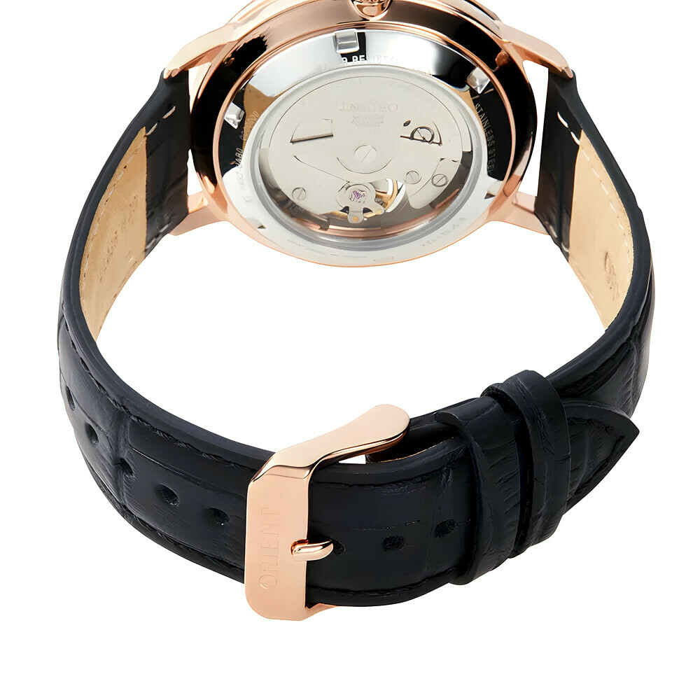 Montre automatique Orient open heart cadran noir homme RA-AR0103B boucle deployante
