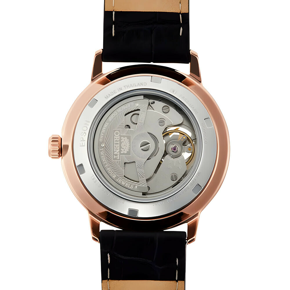 Montre automatique Orient open heart cadran noir homme RA-AR0103B arriere