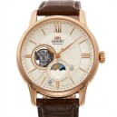 Montre automatique Orient sun and moon squelette pvd or jaune homme RA-AS0010S