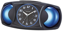 Réveil moderne bleu ultra silencieux sonnerie sur 2 cloches