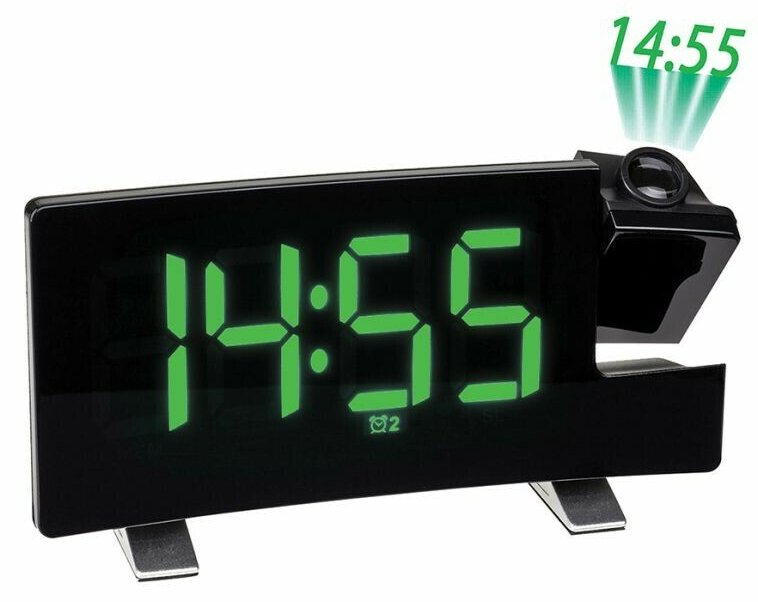 Horloge Réveil avec Lumière Led et Projecteur heure au plafond