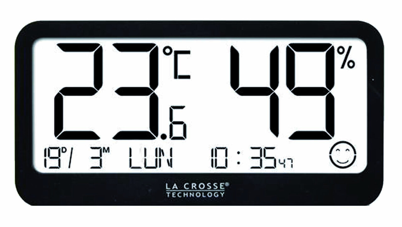 Station m&eacute;t&eacute;o noire &agrave; poser ou &agrave; accrocher La Crosse Technology