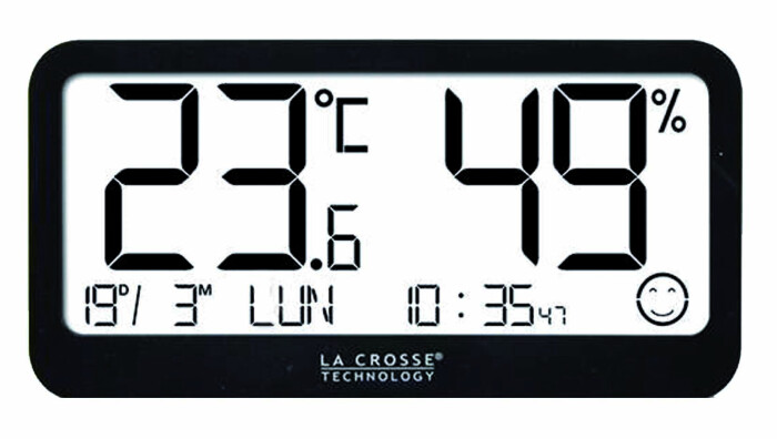 Station m&eacute;t&eacute;o noire &agrave; poser ou &agrave; accrocher La Crosse Technology