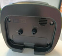 R&eacute;veil silencieux lumineux noir &agrave; quartz_arriere