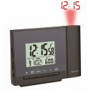 R&eacute;veil radio-pilot&eacute; gris avec projection de l'heure