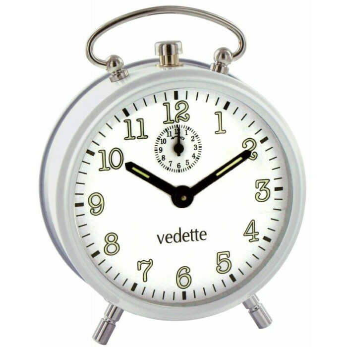 Réveil mécanique blanc Vedette