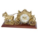 Pendule &agrave; poser en r&eacute;sine &agrave; m&eacute;lodie &quot;carrosse&quot;