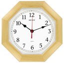 Pendule octogonale en pin naturel quartz