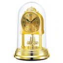 Pendule 400 jours cadran dor&eacute; chiffres arabes 17cm Bayard