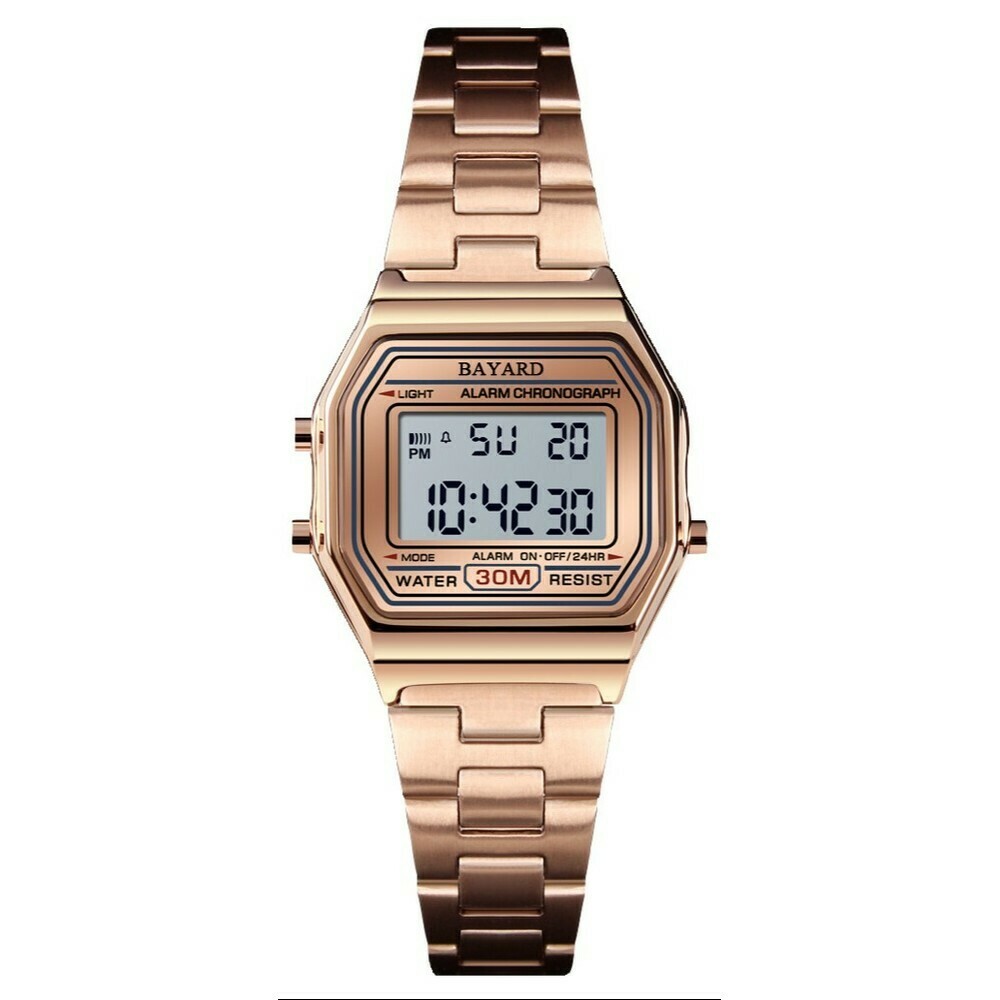 Montre digitale rose avec alarme Bayard