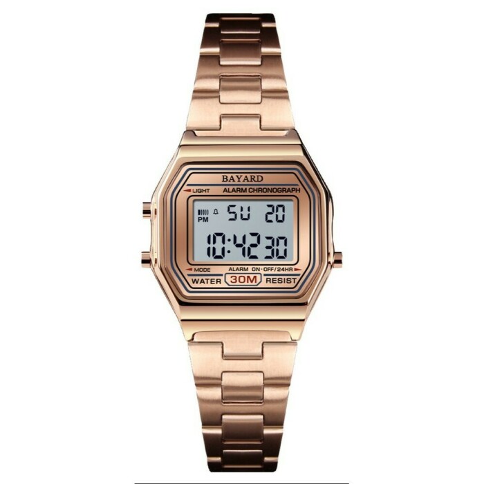 Montre digitale rose avec alarme Bayard