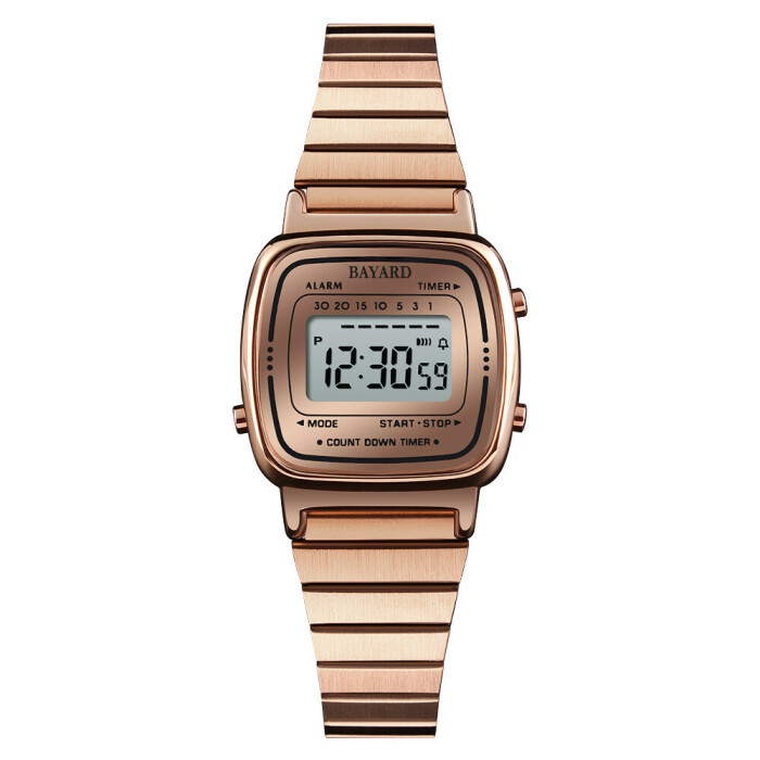 Montre digitale rose avec alarme Bayard