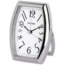 R&eacute;veil de style Bayard sur pied m&eacute;tal chrom&eacute;