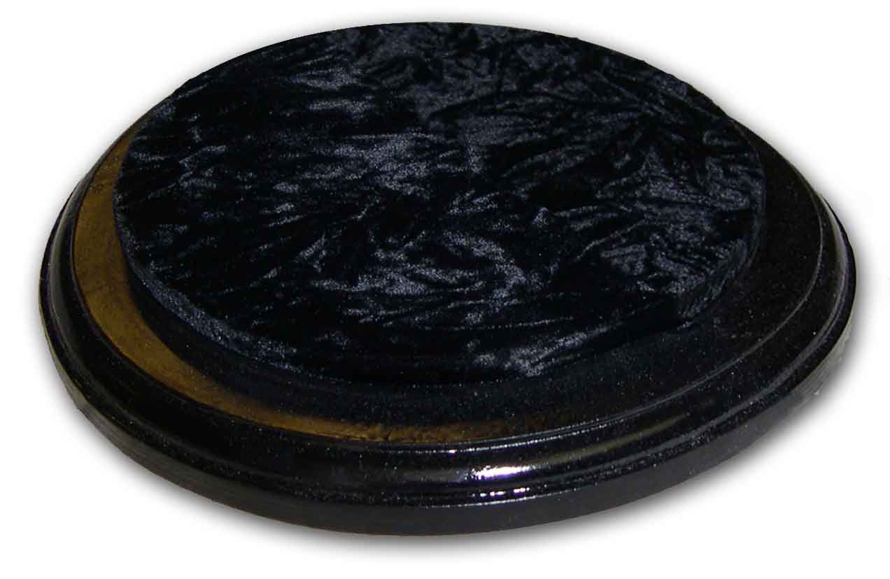 Socle rond noir