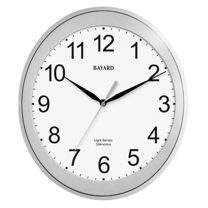 Horloge murale Bayard ovale Light Sensor