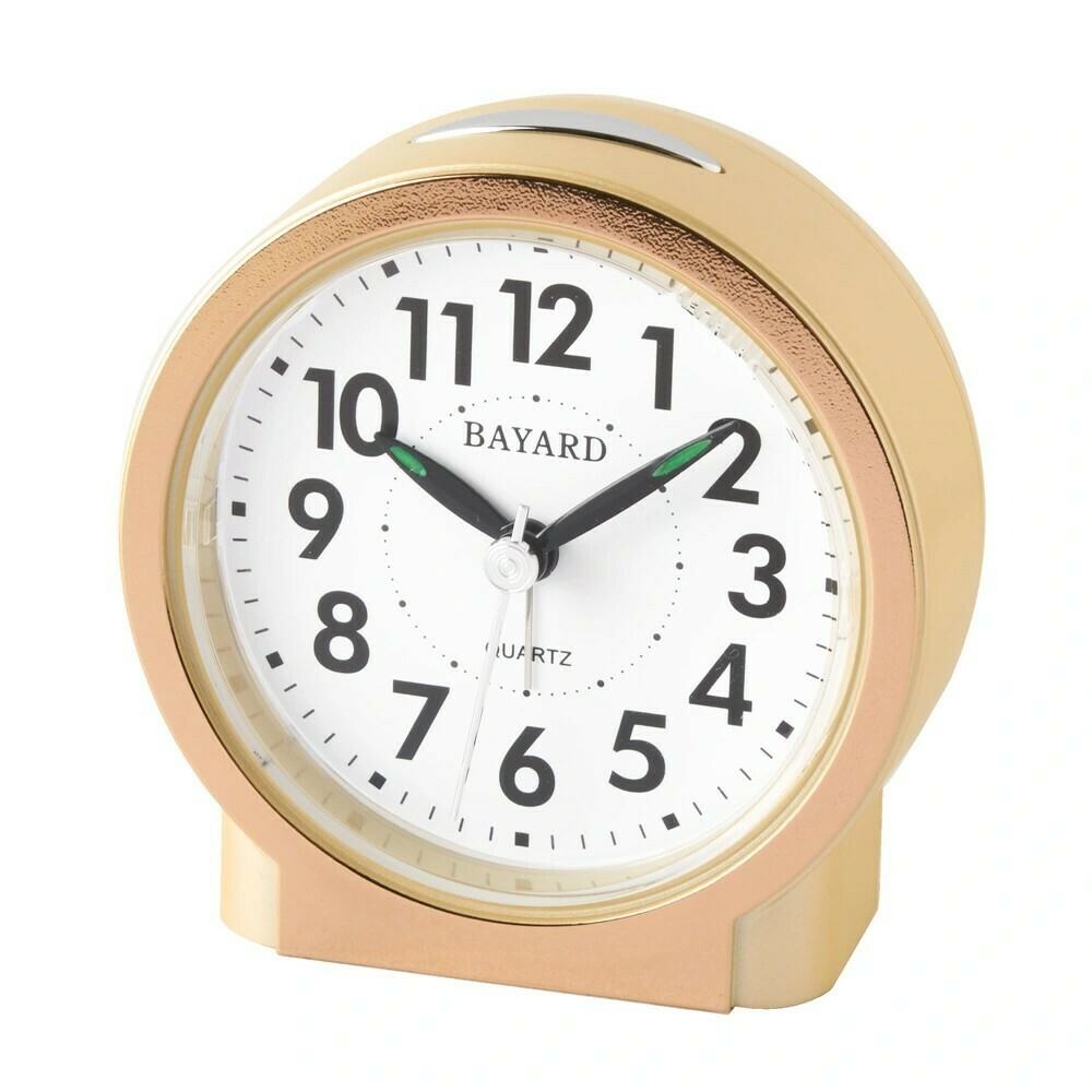 R&eacute;veil de style vintage &eacute;l&eacute;gant Bayard - Collection premium dor&eacute;