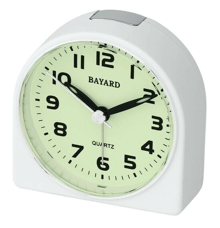 R&eacute;veil lumineux silencieux blanc &agrave; r&eacute;p&eacute;tition Bayard