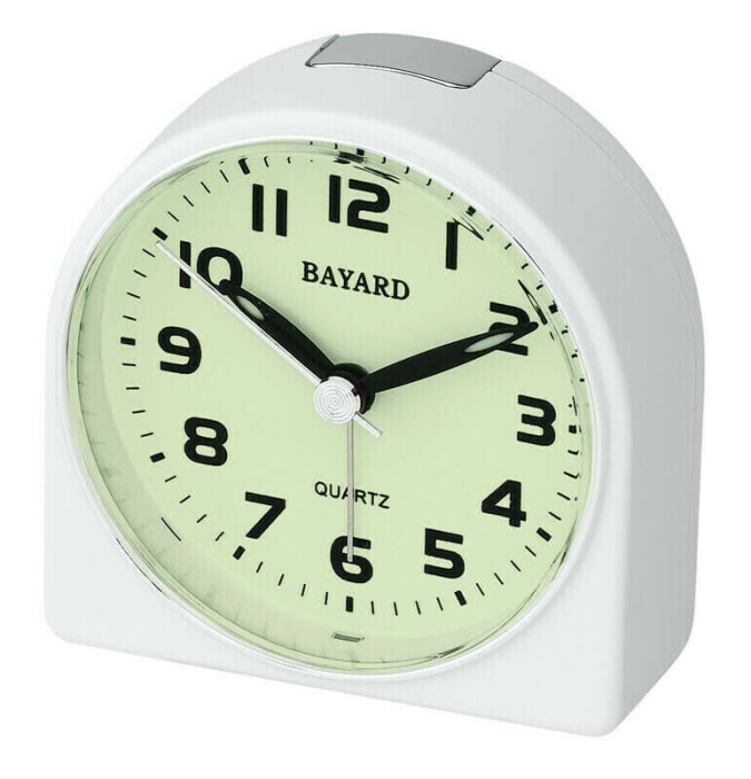 Réveil lumineux silencieux blanc à répétition Bayard