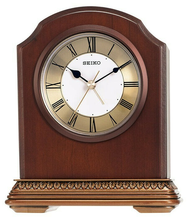 Réveil de style Seiko en bois d'aulne